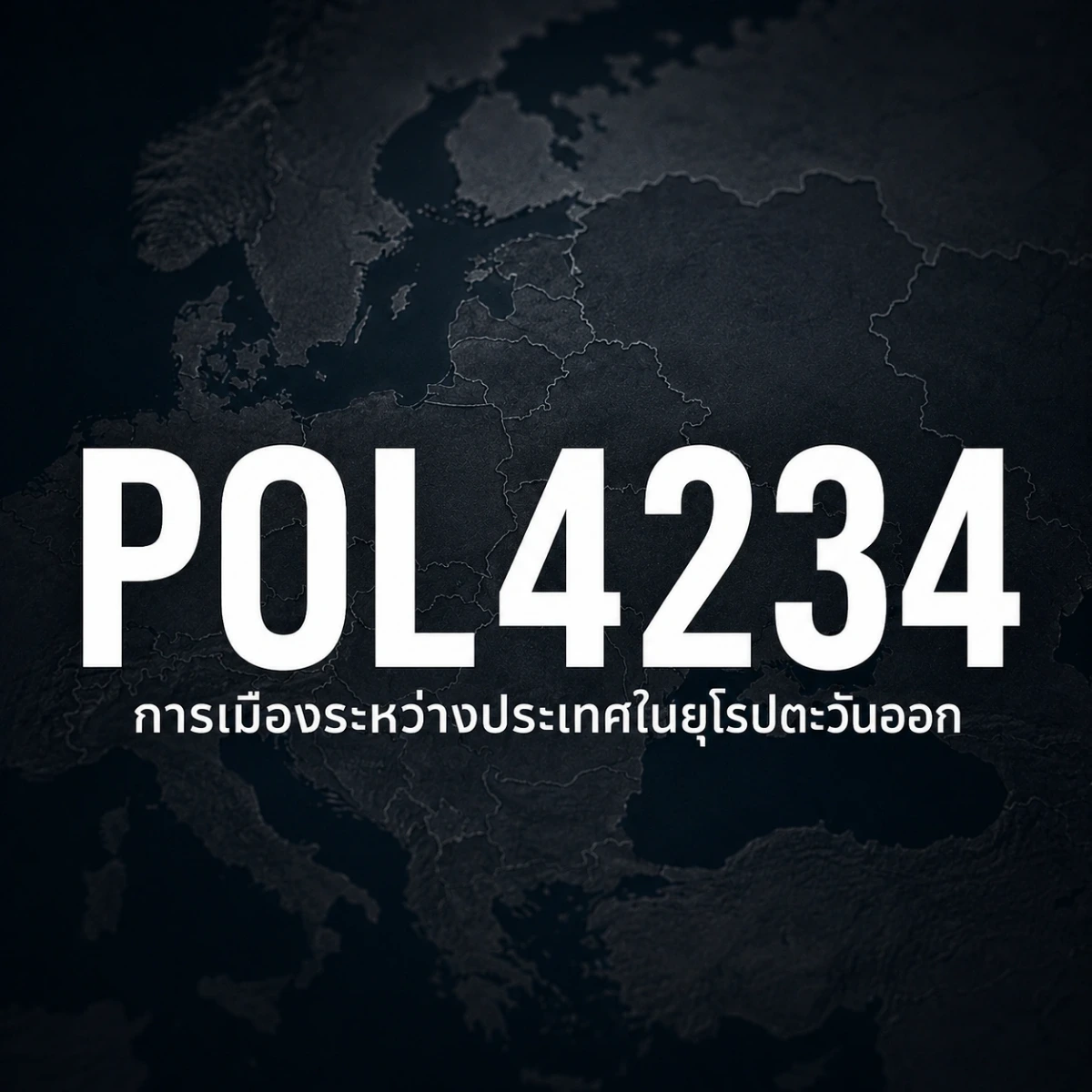 ภาพปกรายวิชา POL4234